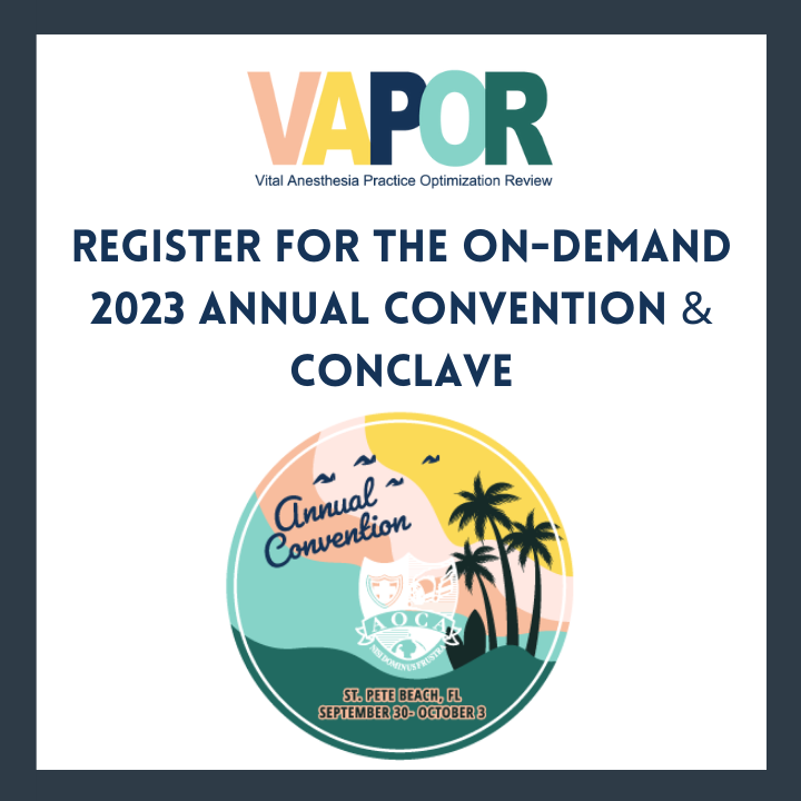 AOCA 2023 Annual Convention | Sept 30-Oct 3, St. Pete Beach, FL