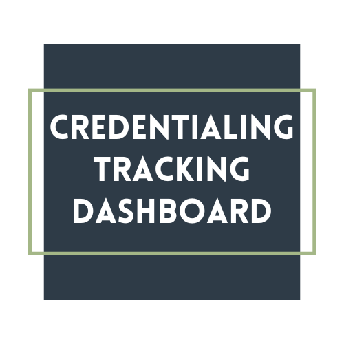 Credentialing Tracking Dashboard Button